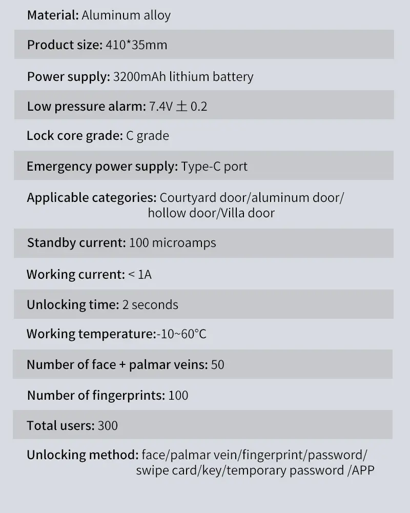 Aluminum Keyless Door Lock